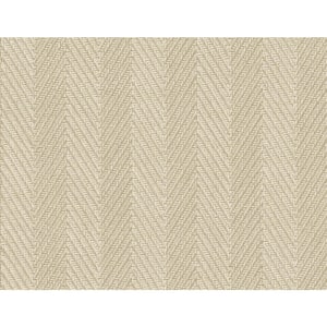 60.75 sq. ft. Tedlar Latte Throw Knit High Performance Vinyl Unpasted Wallpaper Roll