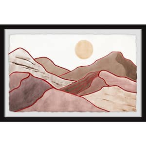 "Climb the Red Mountains" by Marmont Hill Framed Abstract Art Print 30 in. x 45 in.
