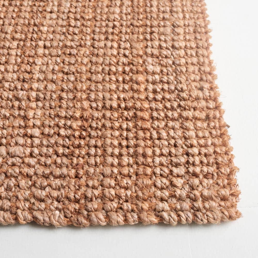 Handwoven Natural Jute Rectangular Area Rug, 5' x 8'