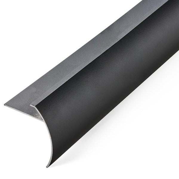 Matte Black 8mm x 36in Aluminum Stair Nosing Floor Transition Strip