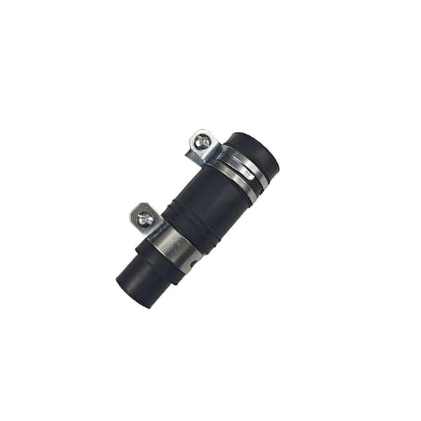 Rubber Dishwasher Garbage Disposal Connector in Black