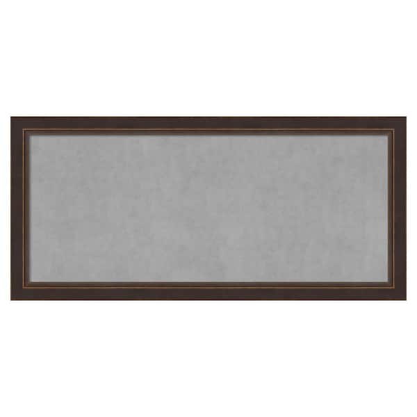 Amanti Art Lara Bronze 52 in. x 24 in. Framed Magnetic Board