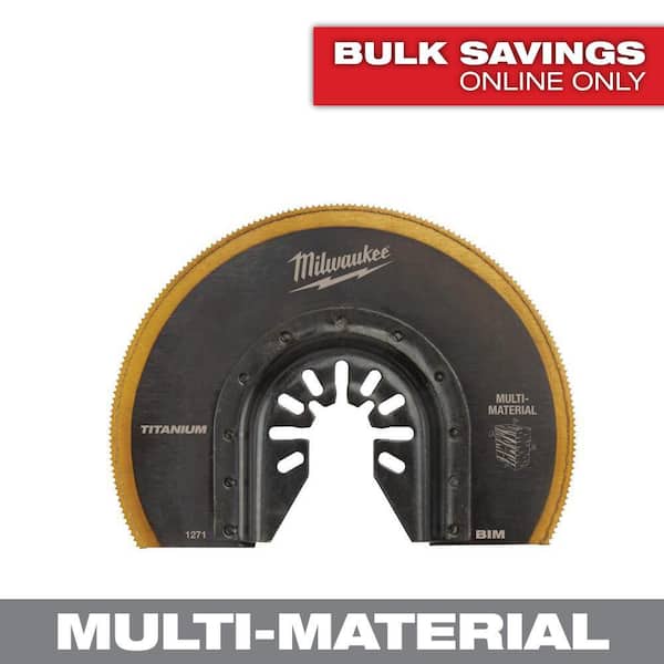 Milwaukee 3-1/2 in. Titanium Segmented Bi-Metal Universal Fit Multi-Tool Oscillating Blade (1-Pack)