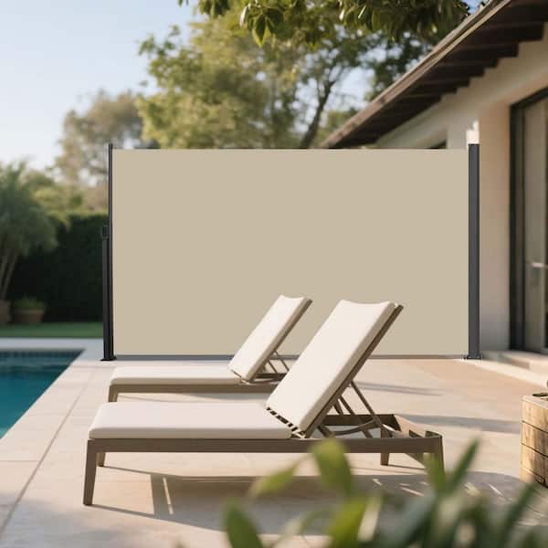 Retractable Side Screen Awning, UV Resistant, Waterproof, Patio Privacy ...