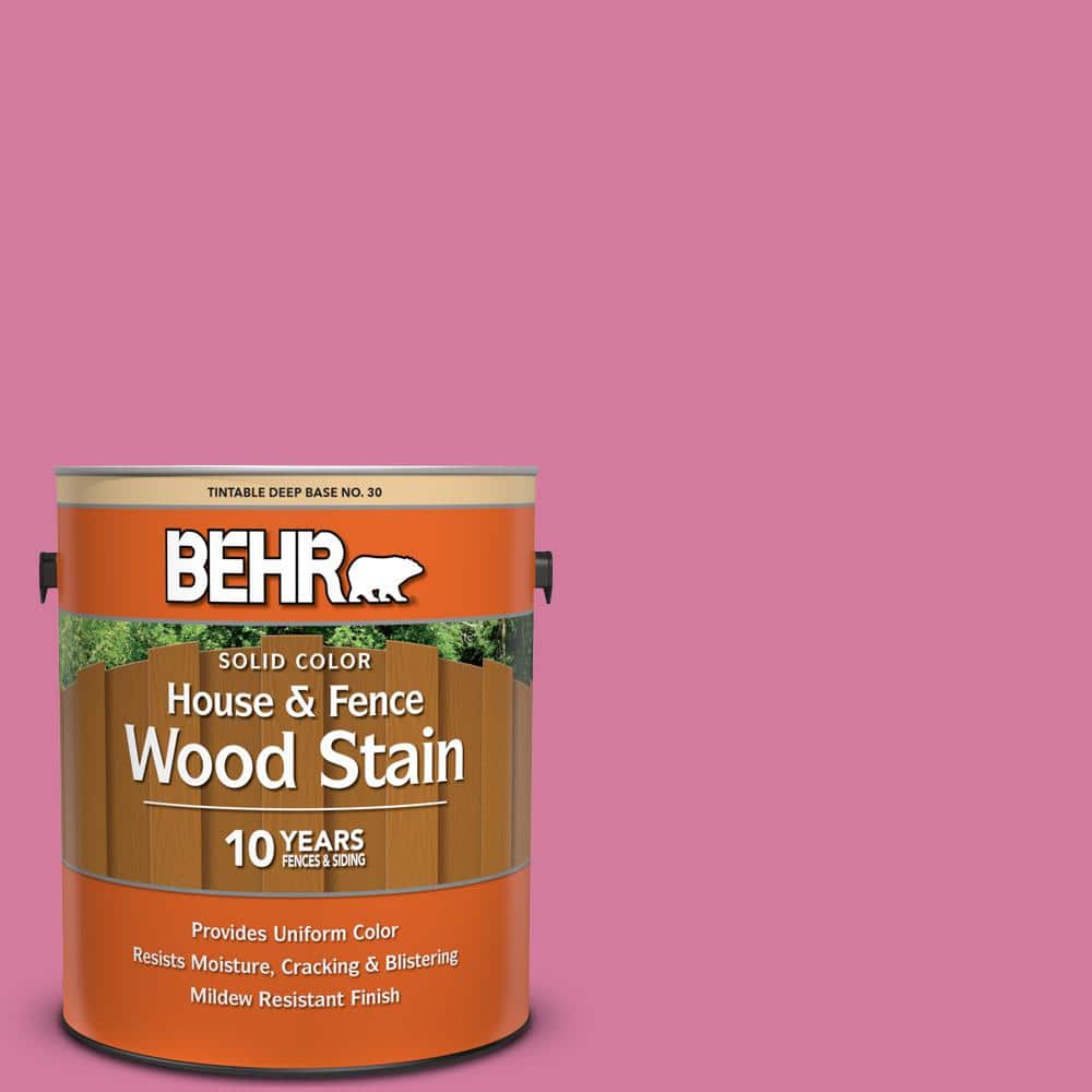 1 gal. #P130-5 Little Bow Pink Solid Color House and Fence Exterior Wood St