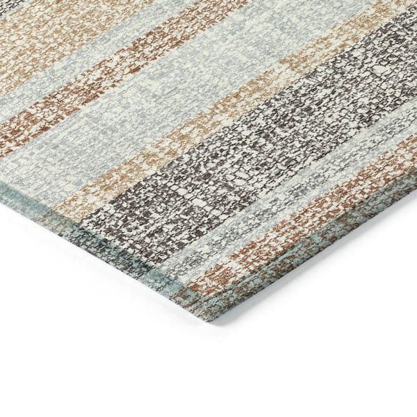 Chantille Machine Washable Indoor/Outdoor Abstract ACN2122 Gray 2 ft. 3 in. x 7 ft. 6 in. Runner Rug