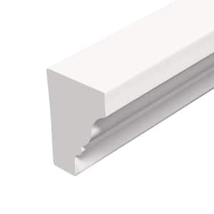 7158 1-13/32 in. x 2 in. PVC Rams Crown White Moulding