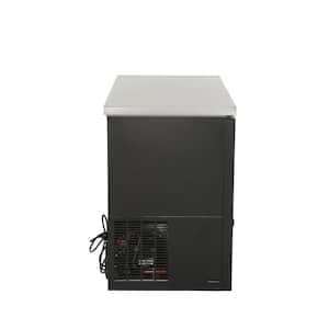 12 cu. ft. 2-Door Under Bar Commercial Specialty Refrigerator in Black