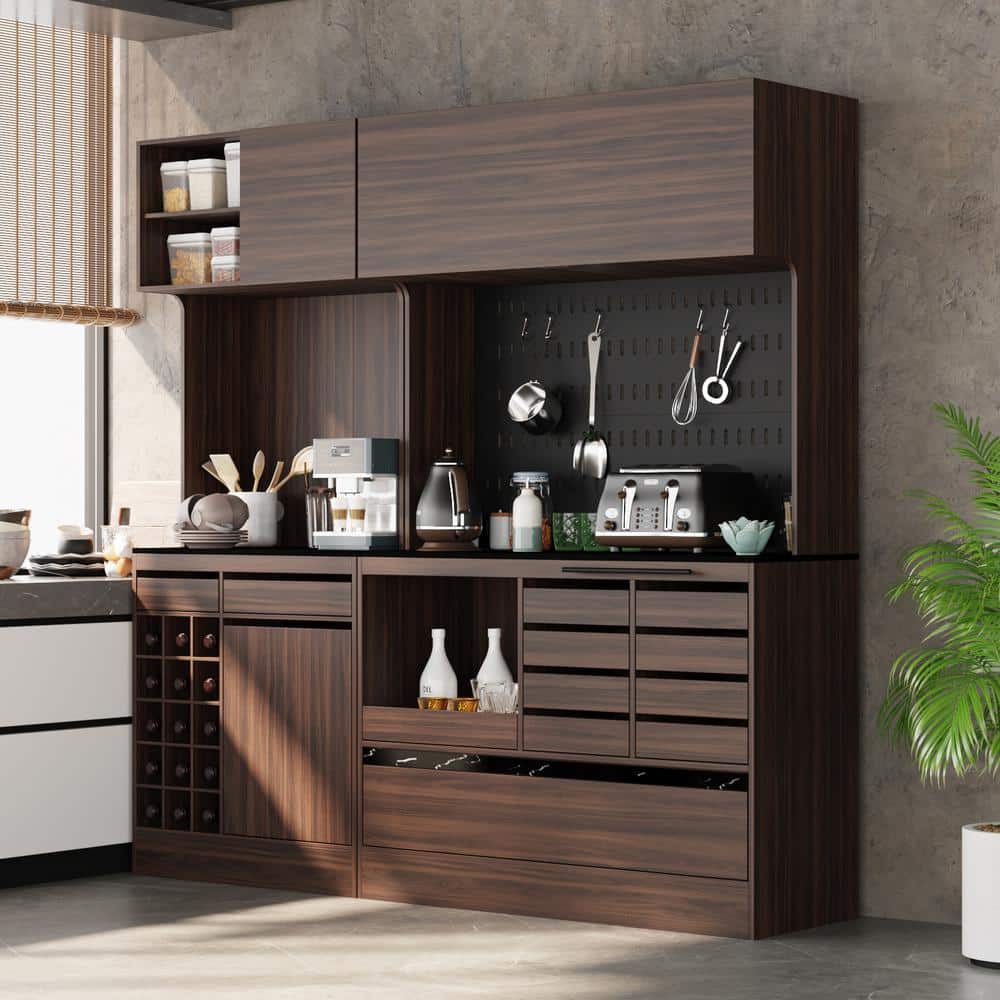 8 kitchen units set with kitchen larder complete kitchen furniture Junona  280cm