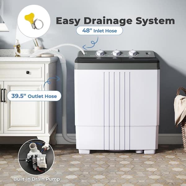 Volenca Portable Washing Machine with Built-In Drain Pump YCCO