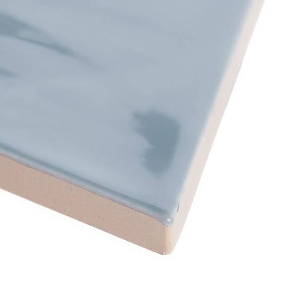 Ivy Hill Tile Siene Triangle Steel Blue 5 in x 4 in Ceramic
