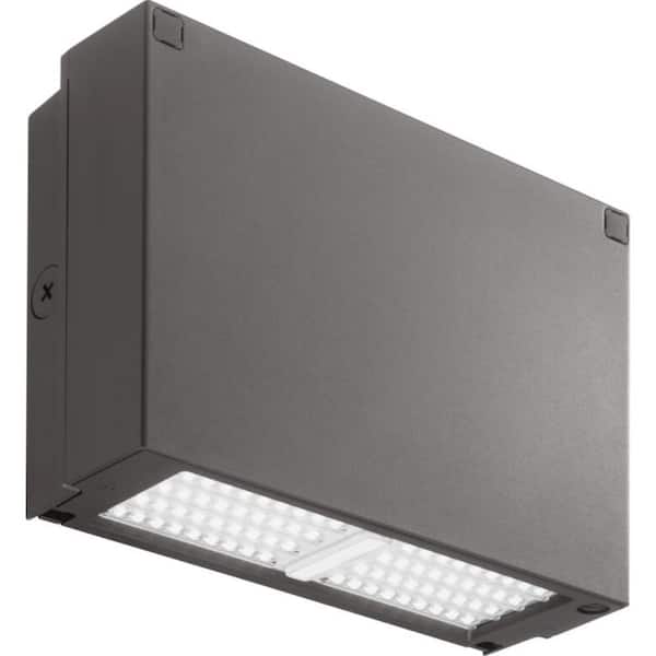 Lithonia Lighting Contractor Select 250- Watt Equivalent Integrated LED Bronze Wall Pack Light, 4000K