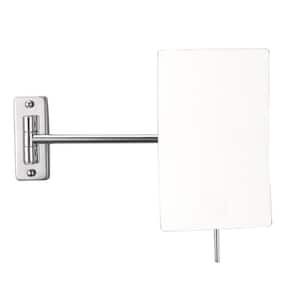 Glimmer 5.9 in. x 8.5 in. Wall Mounted LED 3x Rectangle Makeup Mirror in Chrome