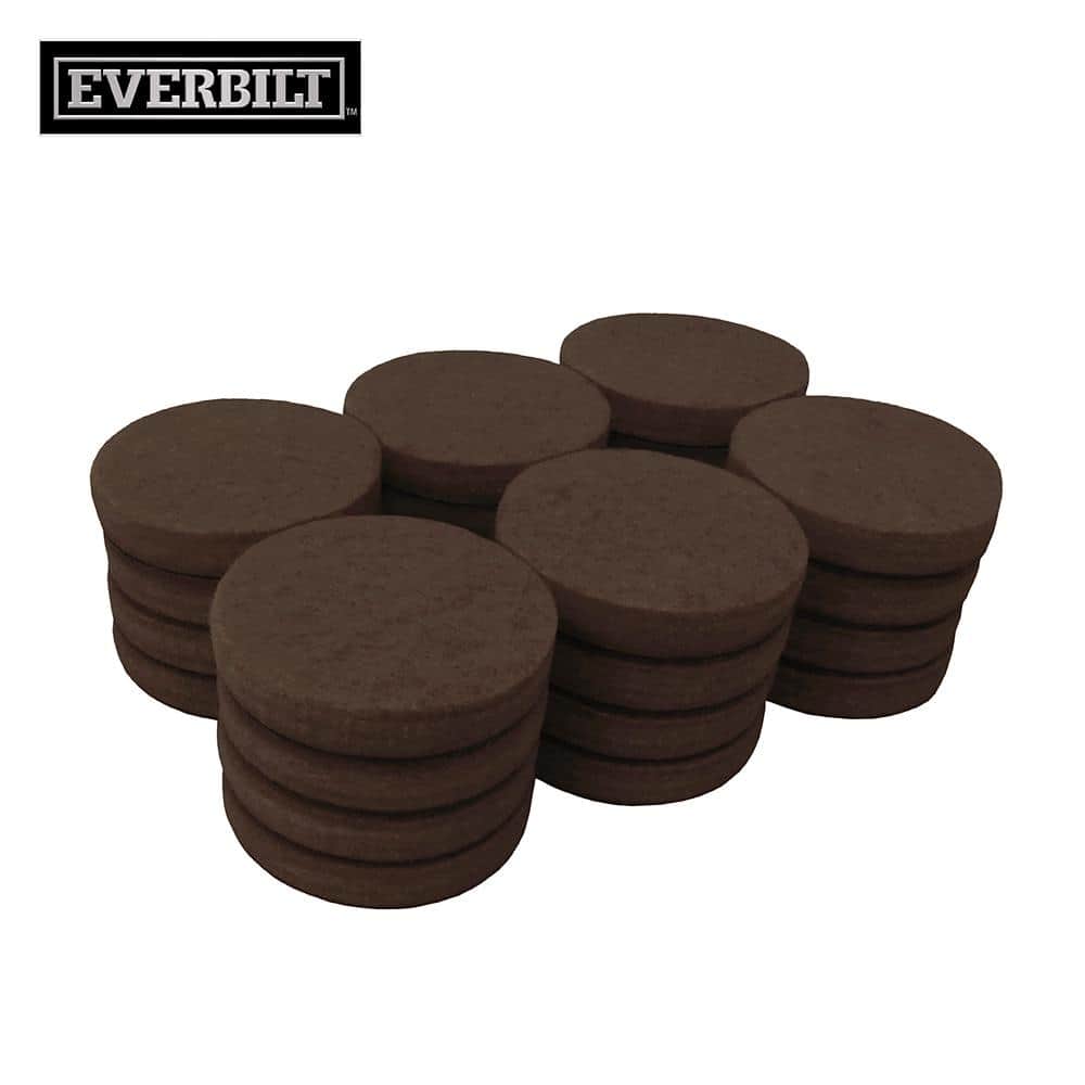 1 1/2 in. Brown Round Felt Heavy Duty Self Adhesive Furniture Pads (24-Pack) price history on PriceWatchPro