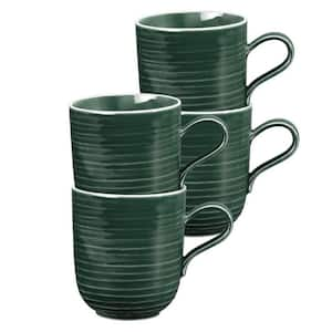 Terra Mug 13.5 fl. oz., Green, Set of 4