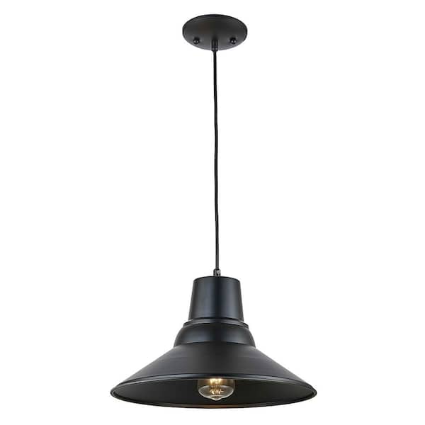 Unbranded 1-Light Black Outdoor Pendant Light