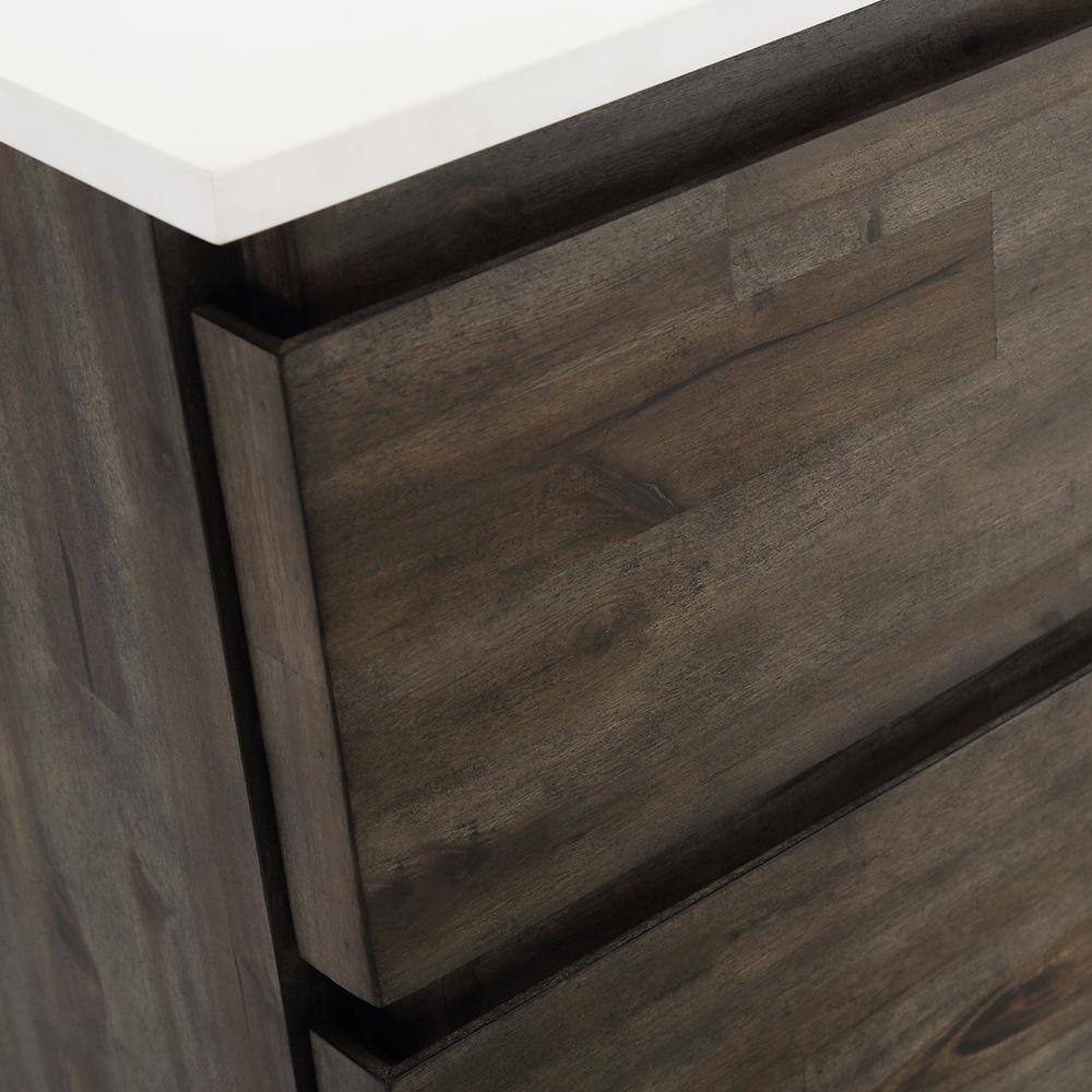 Formosa 47" Brown Acacia Wall-Mounted Single Vanity Base
