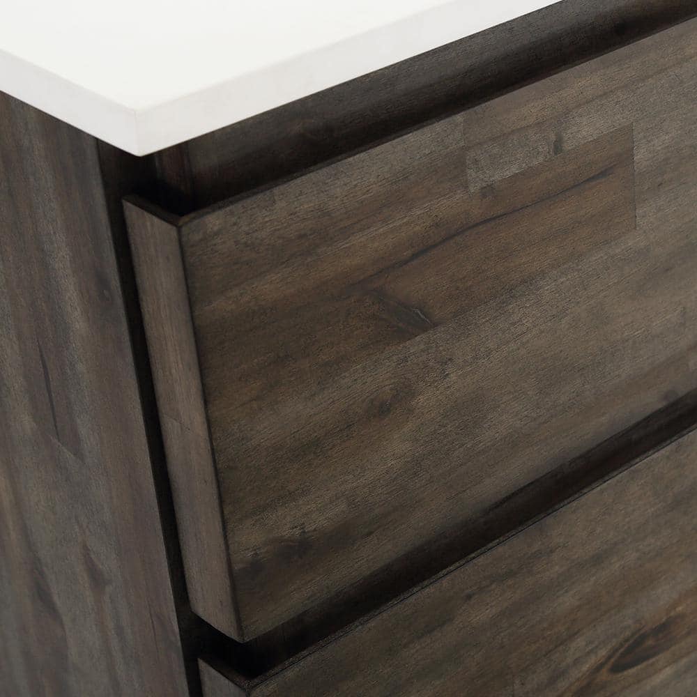 Formosa 47" Brown Acacia Wall-Mounted Single Vanity Base