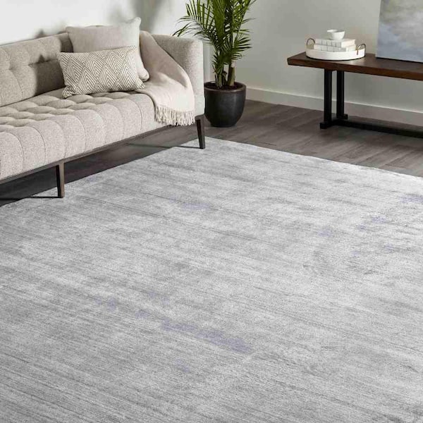Solo Rugs Harbor Contemporary Solid, Clearance 8 By 10 Area Rugs
