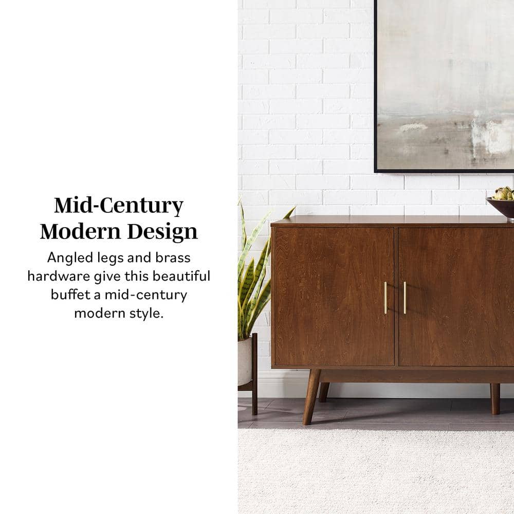 Acorn 70" Mid-Century Modern Sideboard with Adjustable Shelves