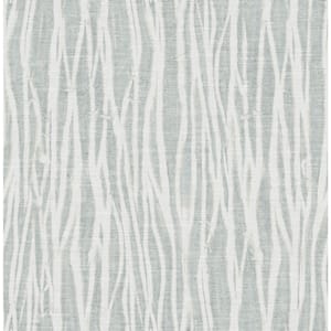 Nazar Light Grey Stripe Strippable Non Woven Wallpaper