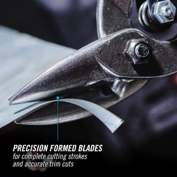 Channellock 1.22 in. Right-Cut Offset Snip 610FR - The Home Depot