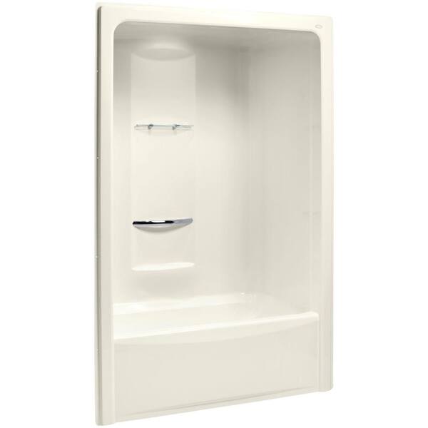 KOHLER Sonata 60 in. x 34.8125 in. x 90 in. Bath and Shower Kit with Left Drain in Biscuit