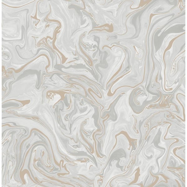 Fine Decor Suave Light Grey Marble Non-Pasted Paper Matte Wallpaper Sample