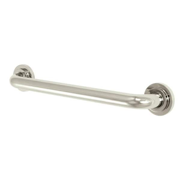 Kingston Brass Manhattan 16 in. x 1-1/4 in. Grab Bar in Polished Nickel ...