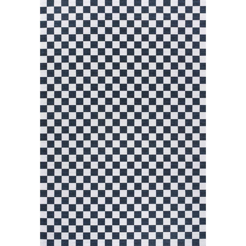 Ainsley Modern Cottage Checkerboard Washable Dark Blue/White 3 ft. x 5 ft. Area Rug price history on PriceWatchPro