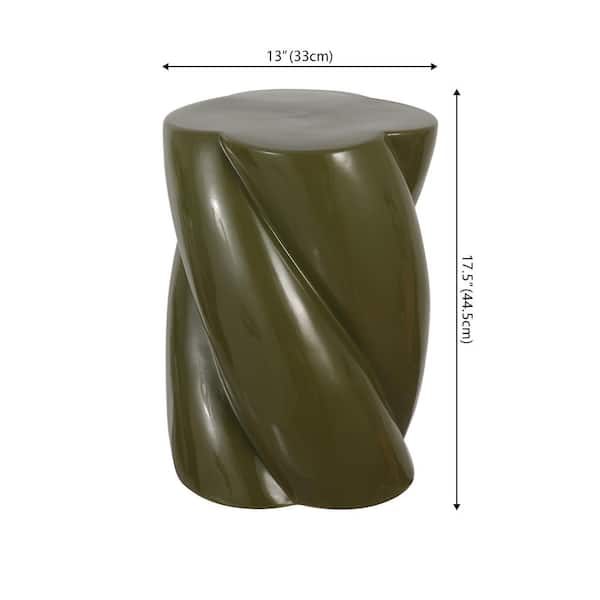 JONATHAN Y Yves 18 in. Modern Minimalist Rope Twist Ceramic Indoor