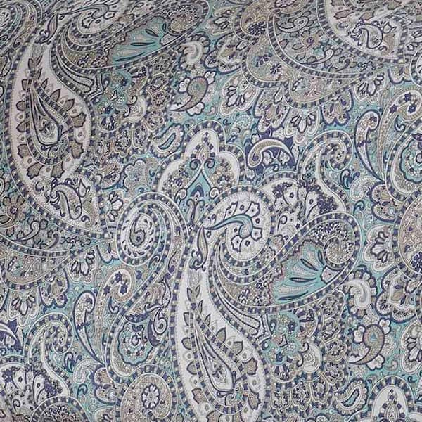 Stone Cottage Lancaster 4-Piece Blue Paisley Cotton King Comforter