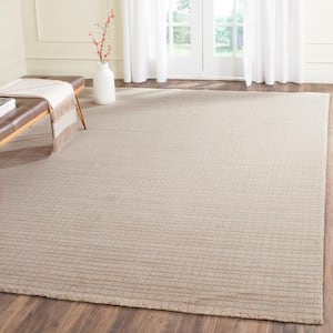 Himalaya Beige 7 ft. x 7 ft. Square Solid Area Rug