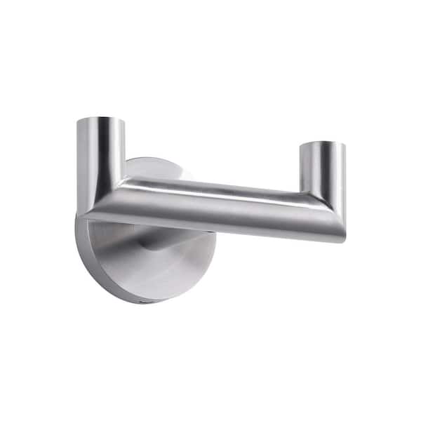 AVITAS Stainless Steel Bathroom Towel Hook with 2 Hooks in Brushed Nickel