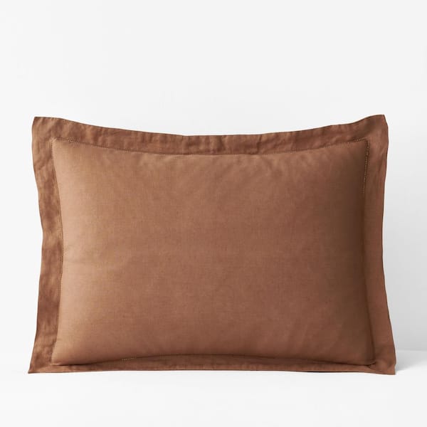 The Company Store Legends Hotel Clay Relaxed Linen Standard Sham