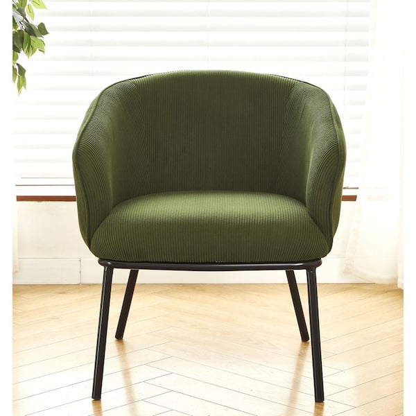 US Pride Furniture Alice Green Corduroy Arm Chair