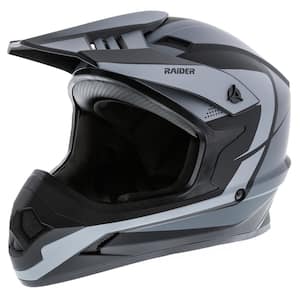 RAIDER Z8 ADULT HELMET MX-BLK/GREY-2XL 2191917 - The Home Depot