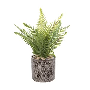 16 in. H Potted Fern Artificial Plant