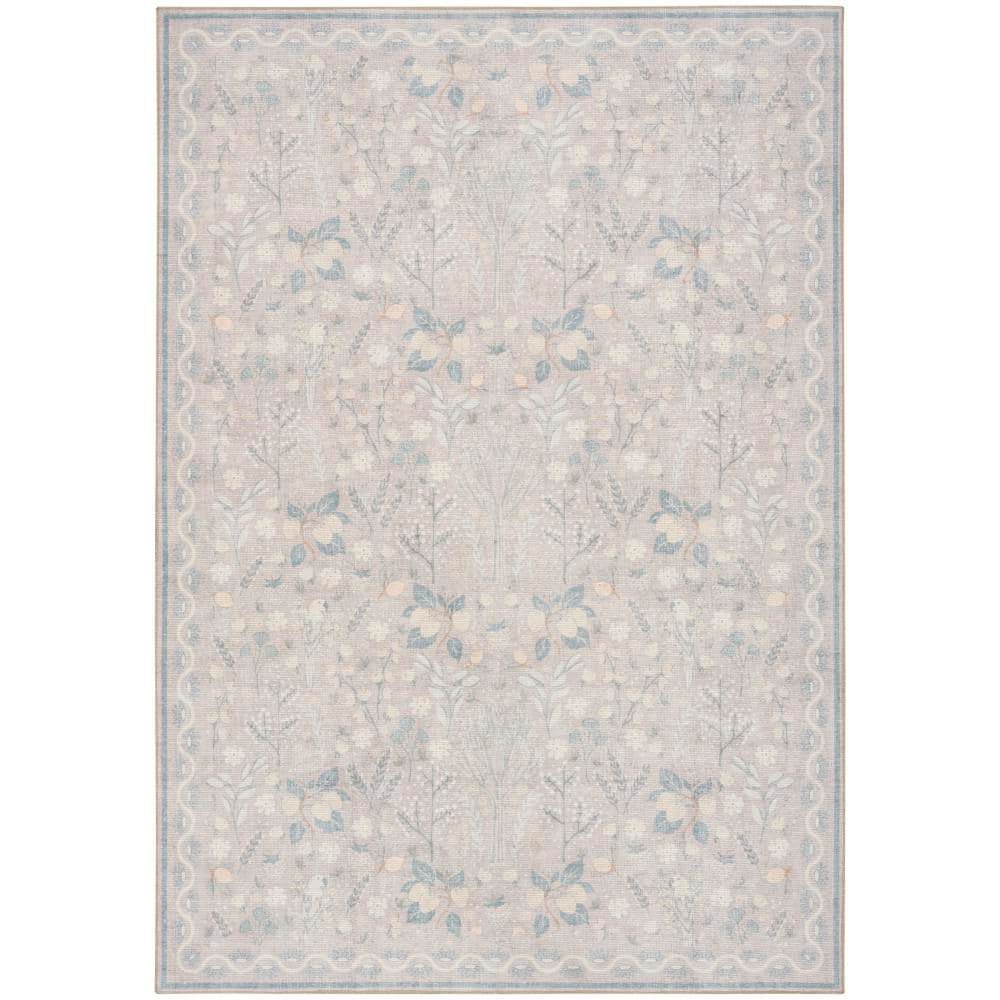 Botanical Washables Grey Multicolor 5 ft. x 7 ft. Botanical Contemporary Area Rug price history on PriceWatchPro