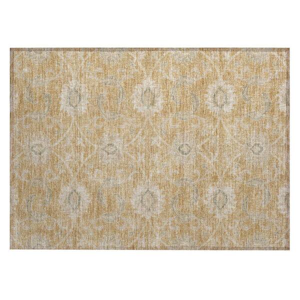 Chantille Machine Washable Indoor/Outdoor Abstract ACN3130 Wheat 2 ft. x 3 ft. Accent Rug