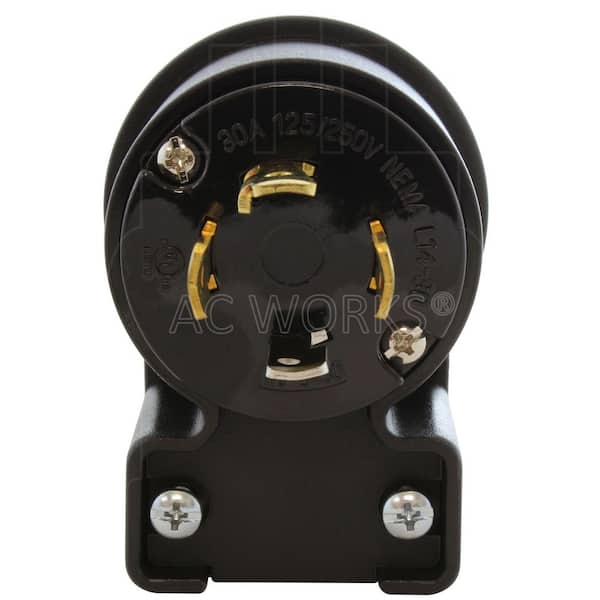 AC WORKS NEMA L14-30P 30A 125/250V 4-Prong Locking Male Plug With UL, C-UL Approval ASL1430P-G AC WORKS NEMA L14-30P 30A 125/250V 4-Prong Locking Male Plug With UL, C-UL Approval ASL1430P-G