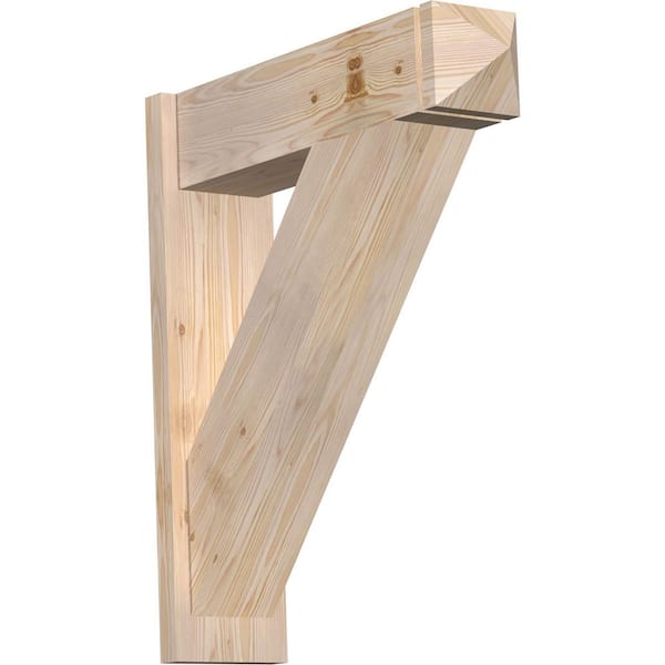 Ekena Millwork 8 in. x 32 in. x 28 in. Traditional Arts and Crafts Smooth Douglas Fir Outlooker