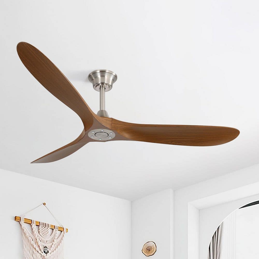 60 in. Indoor Downrod Mount Walnut 3 ABS Blades Standard Ceiling Fan with Remote 6-Speed, DC Motor Reversible price history on PriceWatchPro