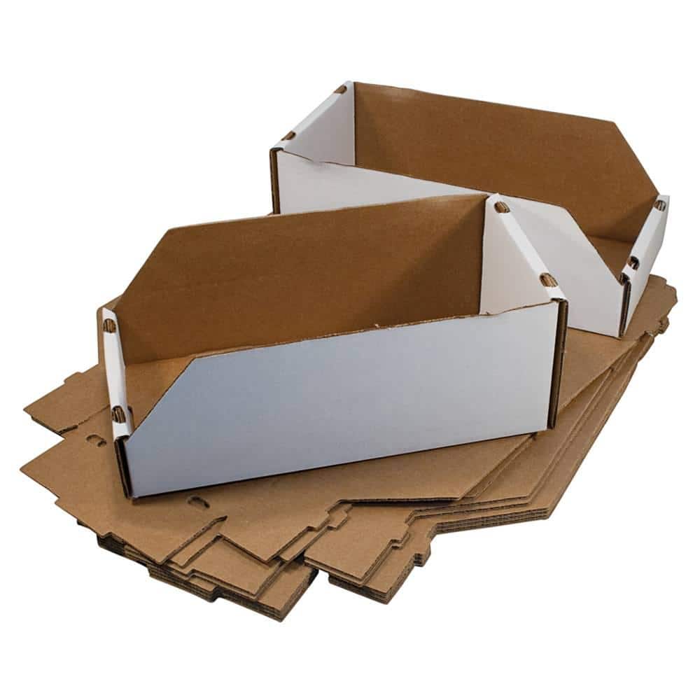 7 Record Storage Box, Corrugated Cardboard
