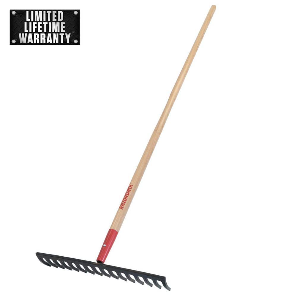 Razor-Back 16-Tine Level Head Rake 63111 - The Home Depot