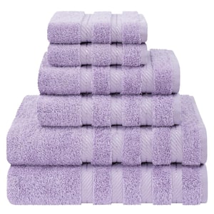 Lilac 6-Piece Turkish Cotton Towel Set