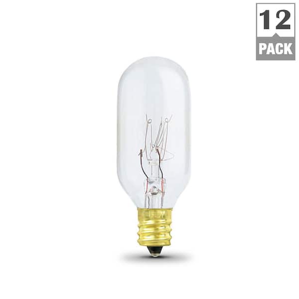 15-Watt Refrigerator Light Bulb, E14 Screw Base 2700K Replacement Tungsten  Light Bulb