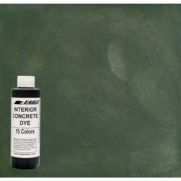 Eagle 1 gal. Thistle Green Interior Concrete Dye Stain Makes with Water from 8 oz. Concentrate