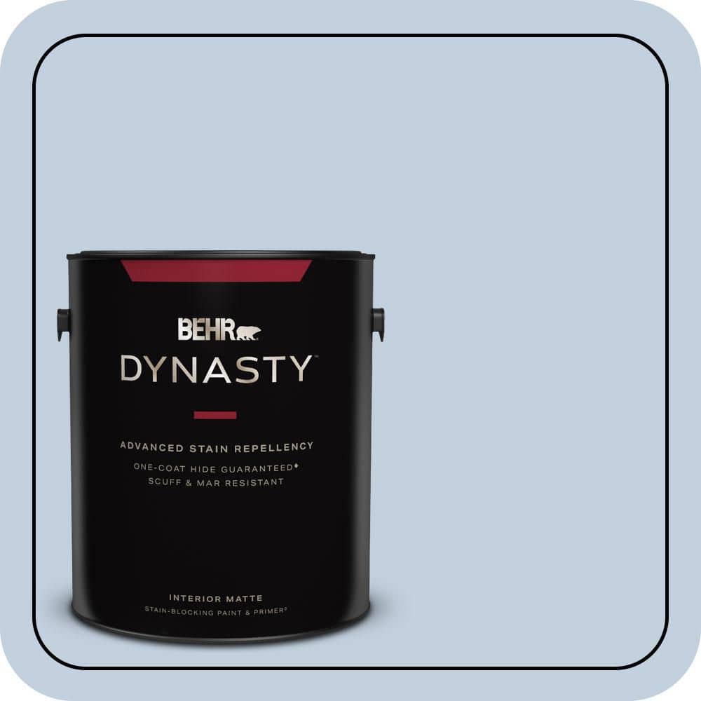 1 gal. #580E-2 Saltwater Matte Interior Stain-Blocking Paint & Primer