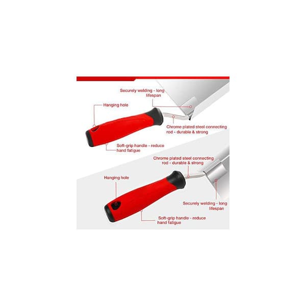 Drywall Corner Tool Set 5 Outside 3.5 Inside Knives with Soft Grip